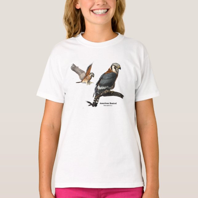 Camiseta T-shirt americano do Kestrel (Frente)