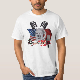 Camiseta T-shirt americano do Mic do dobro do brilho
