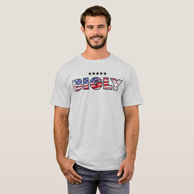 CAMISETA T-SHIRT AMERICANO DO ORGULHO BIGLY (Frente Completa)