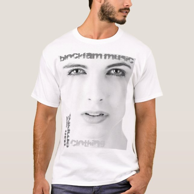Camiseta T-shirt americano do roupa, branco (Frente)