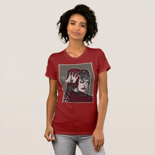 Camiseta T-shirt americano do roupa da mulher arménia