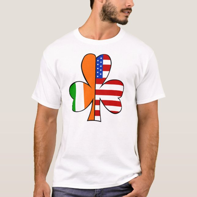 Camiseta T-shirt americano irlandês (Frente)