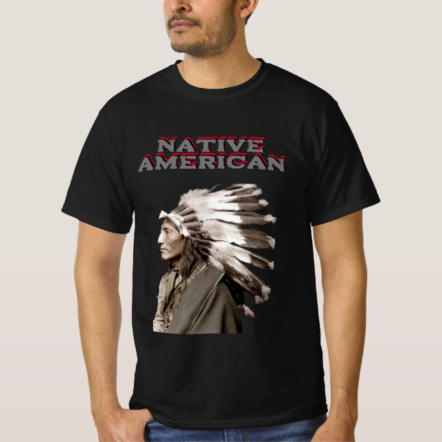 Camiseta T-Shirt Americano Nativo (Frente)