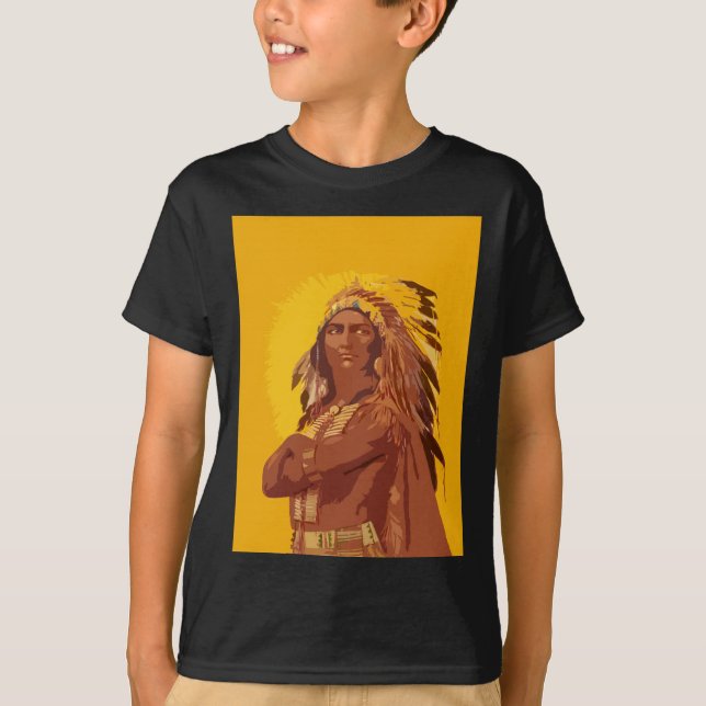 Camiseta T-Shirt Americano Nativo (Frente)