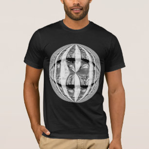 Camiseta T-shirt americano redondo do roupa do cromo da