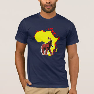 Camiseta t-shirt americano selvagem do roupa de África