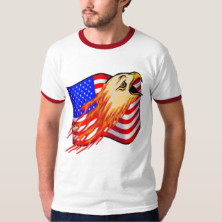 Camiseta T-shirt americanos da águia americana