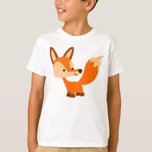 Camiseta T-shirt amigável bonito das crianças do Fox dos