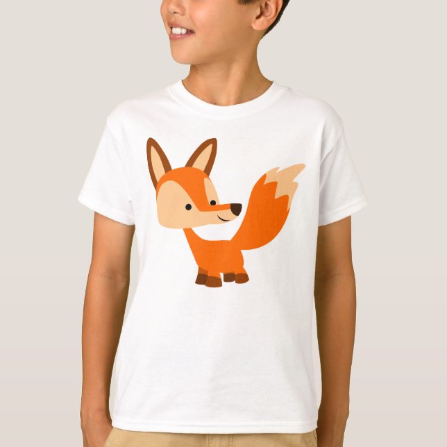 Camiseta T-shirt amigável bonito das crianças do Fox dos (Frente)