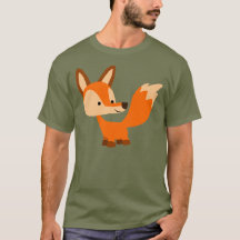 T-shirt amigável bonito do Fox dos desenhos