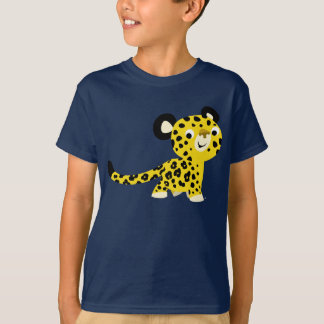 Camiseta T-shirt amigável das crianças do leopardo dos