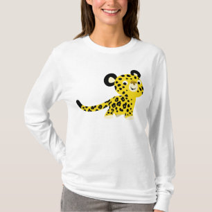 Camiseta T-shirt amigável das mulheres do leopardo dos