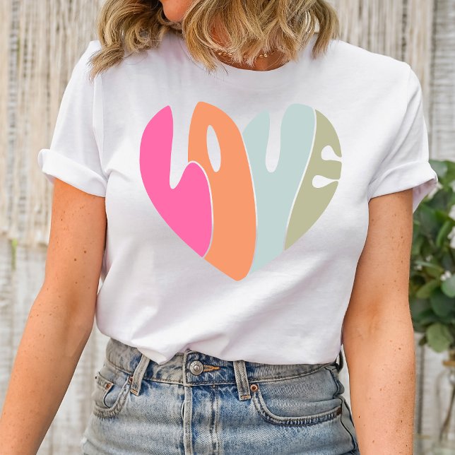 Camiseta T-shirt AMOR para o Dia de os namorados (Love, Valentine's Day, Romantic Vibes, Heartfelt Shirt, Sweetheart Tee, Love-themed Apparel, Affecti)