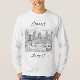 Camiseta t-shirt: Amor trancado no estilo de vida moderno d