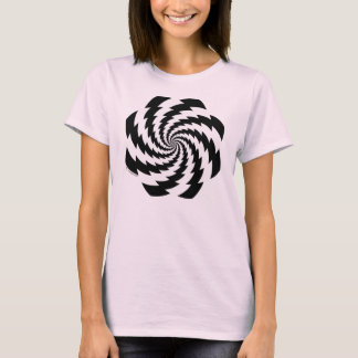 Camiseta T-shirt animado das senhoras da flor