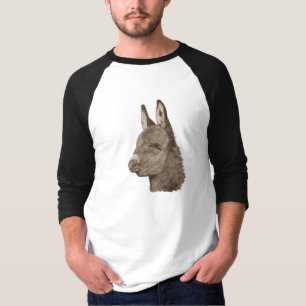 Camiseta T-shirt animal da arte do realista do desenho