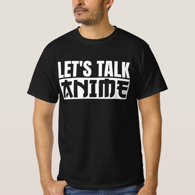 Camiseta T-Shirt Anime do vamos Talk (Frente)