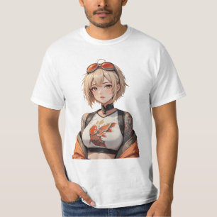 Camiseta T-SHIRT anime girl with tattoo