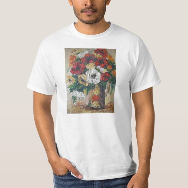 Camiseta T-Shirt Ann Hayes Painting Flower Mix Delight (Frente)