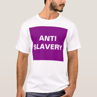 Camiseta T-Shirt Anti-Slavery Purple