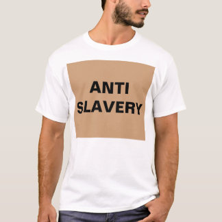 Camiseta T-Shirt Anti-Slavery Tan