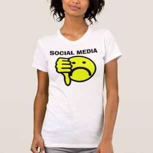 Camiseta T-shirt anti-sociais dos meios (eu deio)