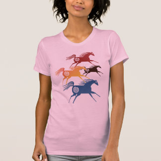 Camiseta T-shirt antigo dos cavalos