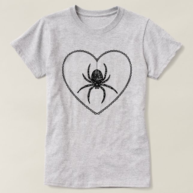 Camiseta T-Shirt Aranha do Coração (Frente do Design)
