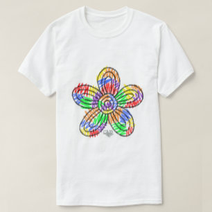 Camiseta T-Shirt Arco-Íris (flor)