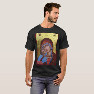 Camiseta T-shirt artístico do retrato ortodoxo da igreja d