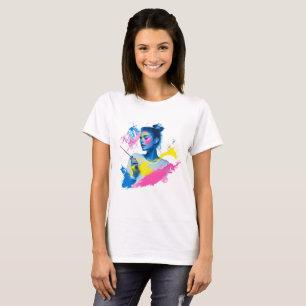 Camiseta T-Shirt Artístico Vibrante