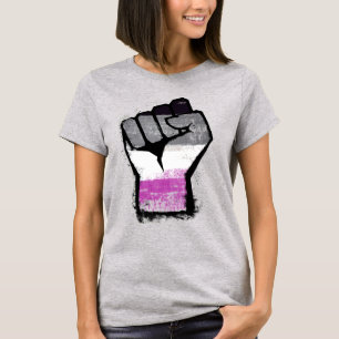 Camiseta T-Shirt Asexual Fist Pride