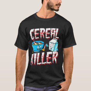 Camiseta T-Shirt Assassino de Cereal Dia de as Bruxas engra