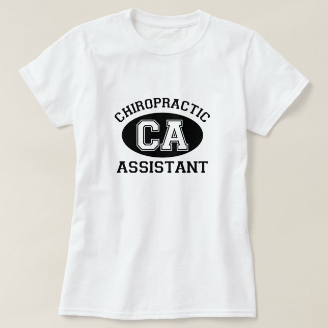 Camiseta T-Shirt Assistente de Chiro Atlético (Frente do Design)