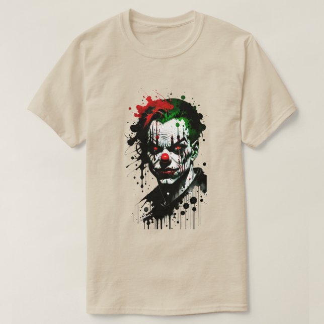 Camiseta T-Shirt Assustador de Tinta Caldeira (Frente do Design)