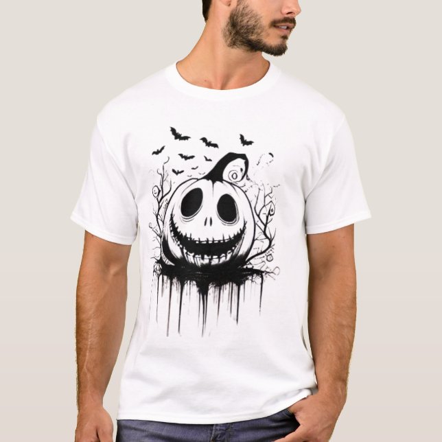Camiseta T-shirt assustadora (Frente)