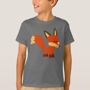 Camiseta T-shirt astucioso bonito das crianças do Fox dos