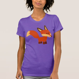 Camiseta T-shirt astucioso bonito das mulheres do Fox dos
