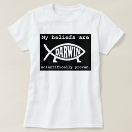 Camiseta T-shirt ateu de Darwin