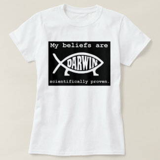Camiseta T-shirt ateu de Darwin