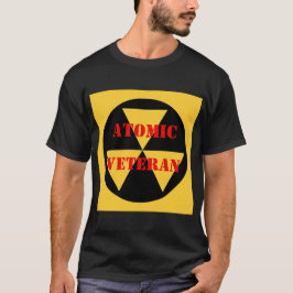 Camiseta T Shirt Atomic Veteran com Símbolo de Radiação