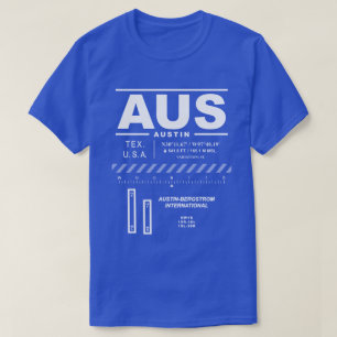 Camiseta T-Shirt Austin-Bergstrom do Aeroporto Internaciona