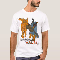 T-shirt australiano da valsa de Tennessee dos cães