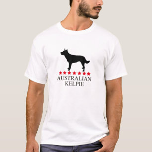 Camiseta T-shirt australiano do Kelpie com estrelas