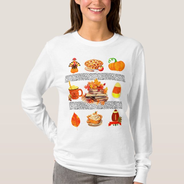Camiseta T-Shirt Autum/Fall Womens (Frente)