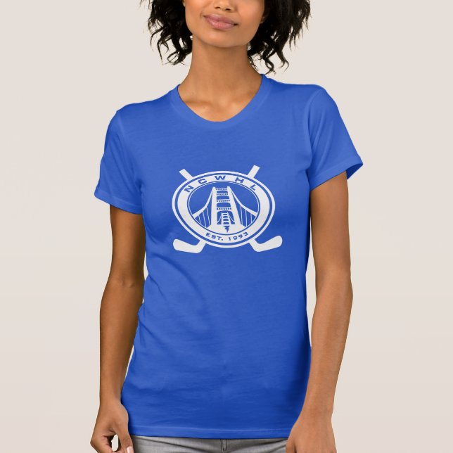 Camiseta T-shirt azul da divisão (Frente)
