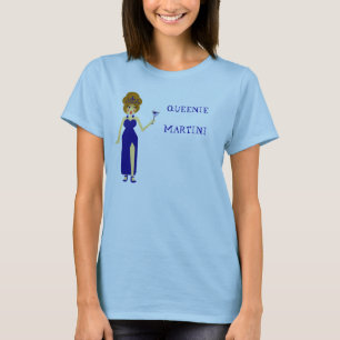 Camiseta T-shirt azul de Queenie Martini