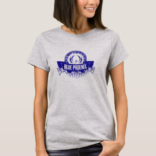 Camiseta T-shirt azul do logotipo de Phoenix