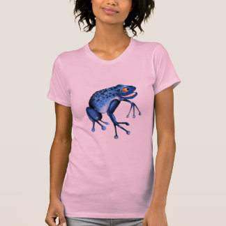 Camiseta T-shirt azul do sapo do divertimento