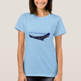 Camiseta T-shirt azul dos escritores da canoa